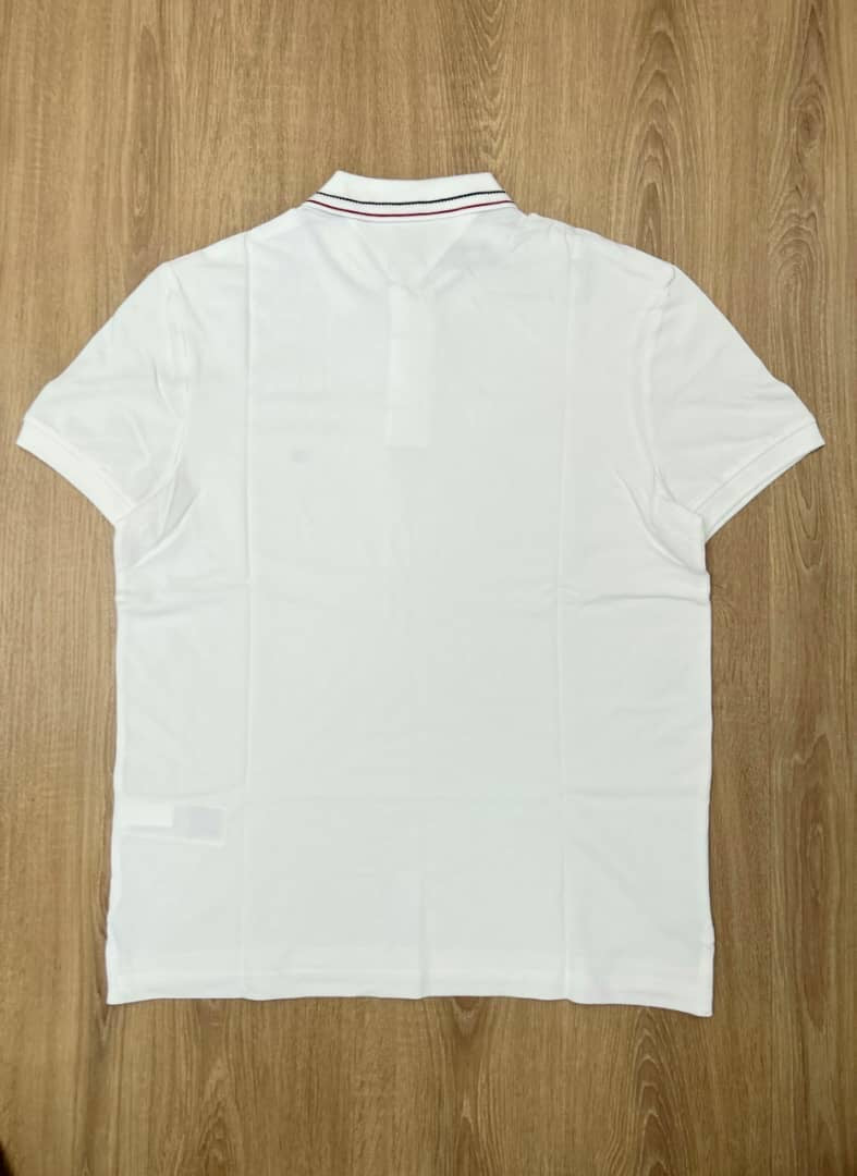 Tommy Hilfiger Regular Fit White Polo Shirt With Stitch Detail