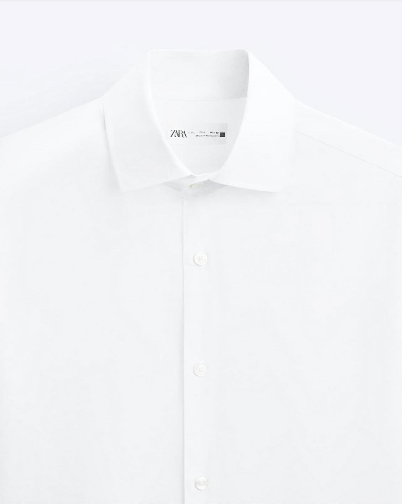 Zara Cotton Shirt in White