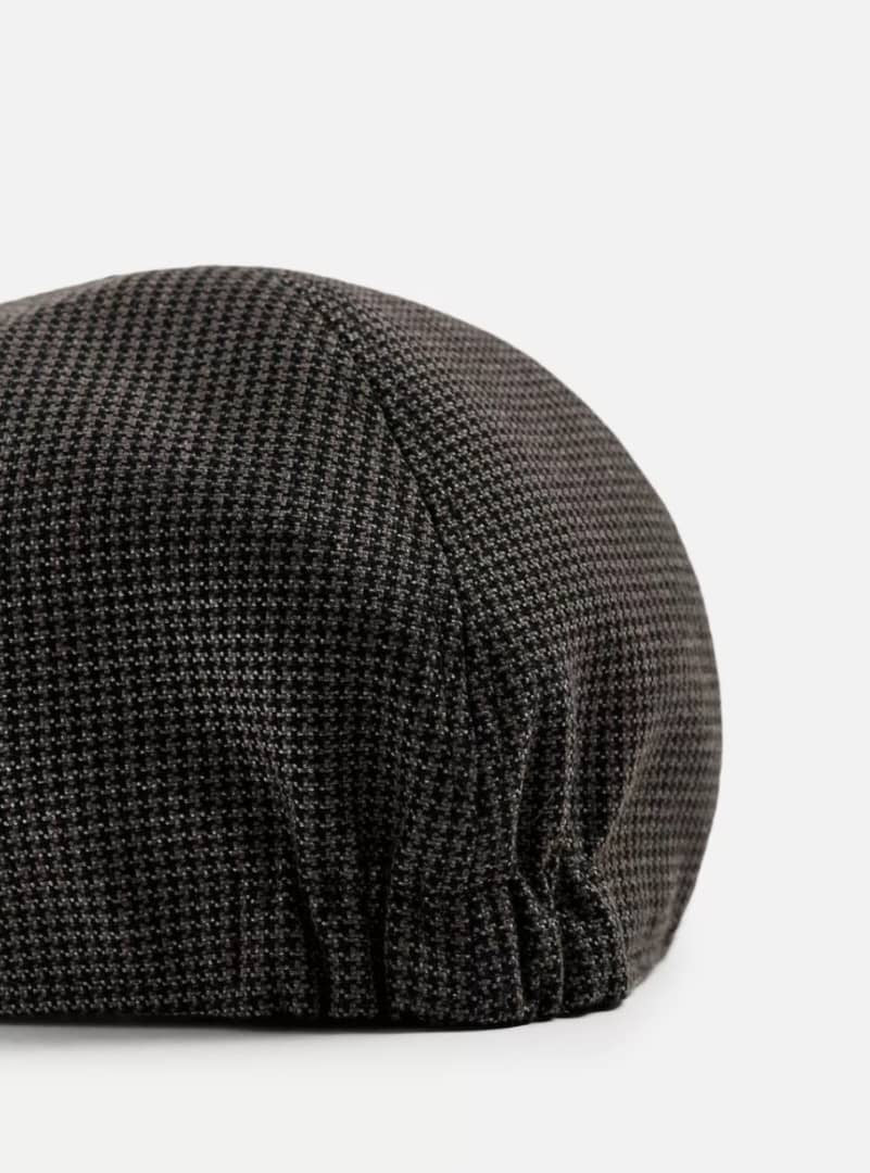 Zara - Houndstooth Textured Beret