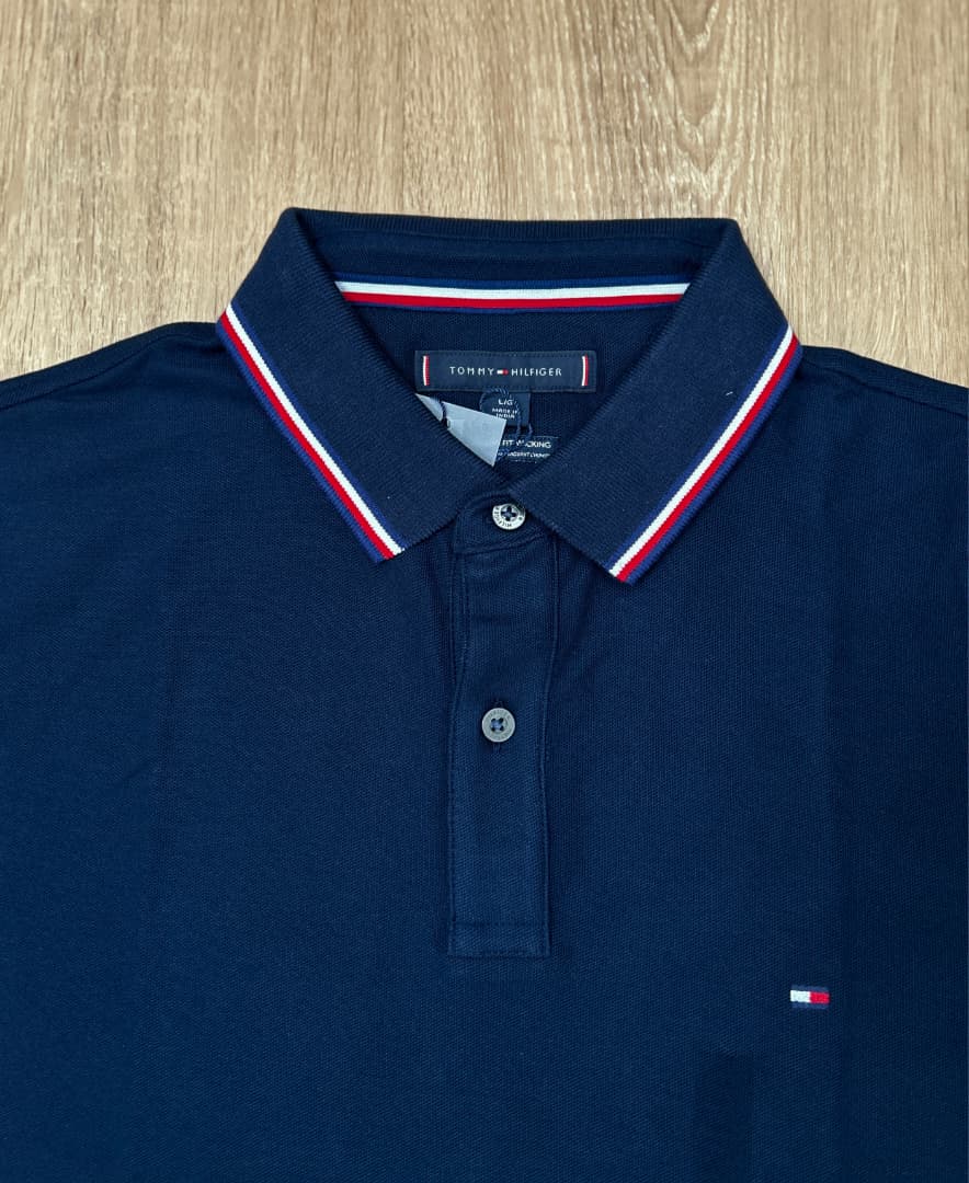 Tommy Hilfiger Regular Fit Wicking Polo in Navy