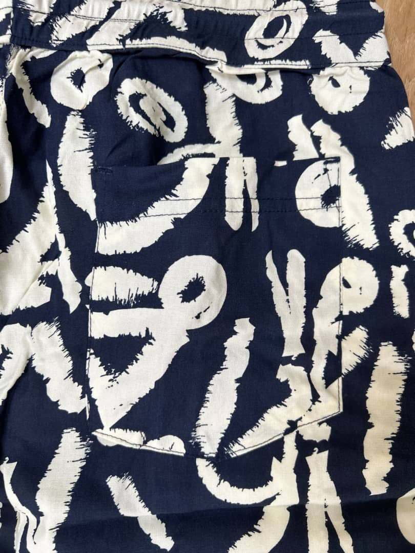 Threadbare Navy Shorts in Pattern