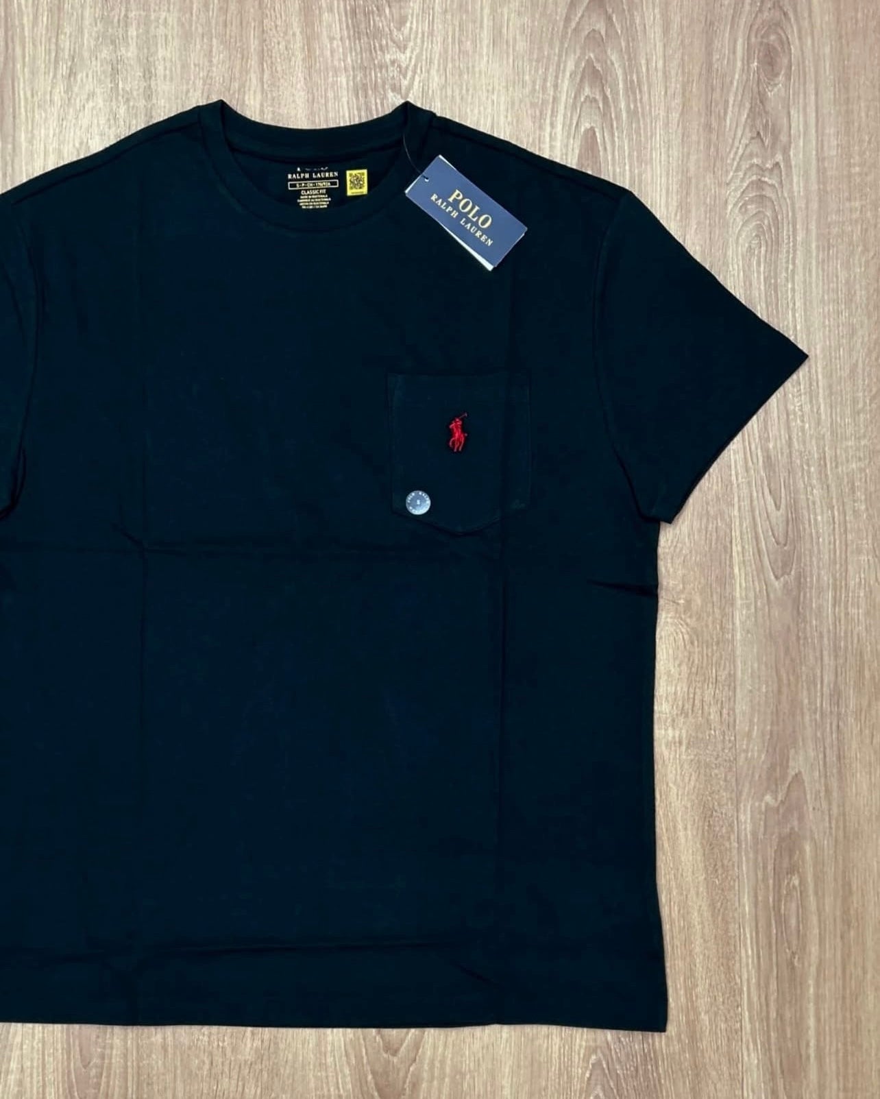 Polo Ralph Lauren Black T Shirt With Pocket