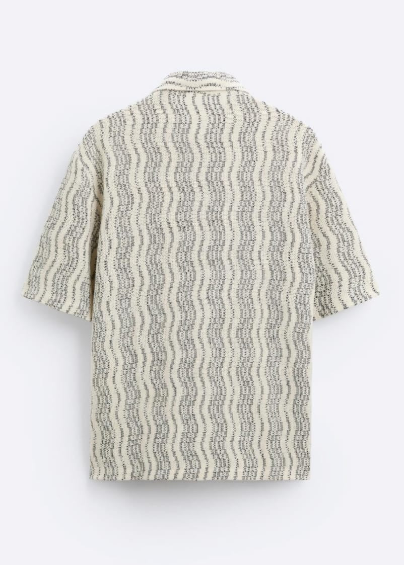 Zara Wavy Crochet Shirt