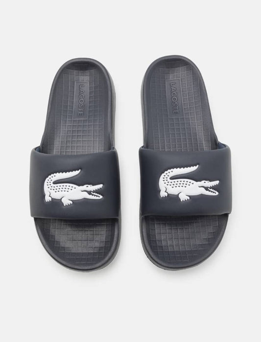 Lacoste slides in Navy