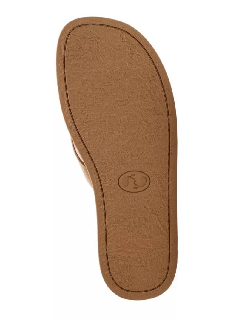 Zara Leather Sandals in Brown