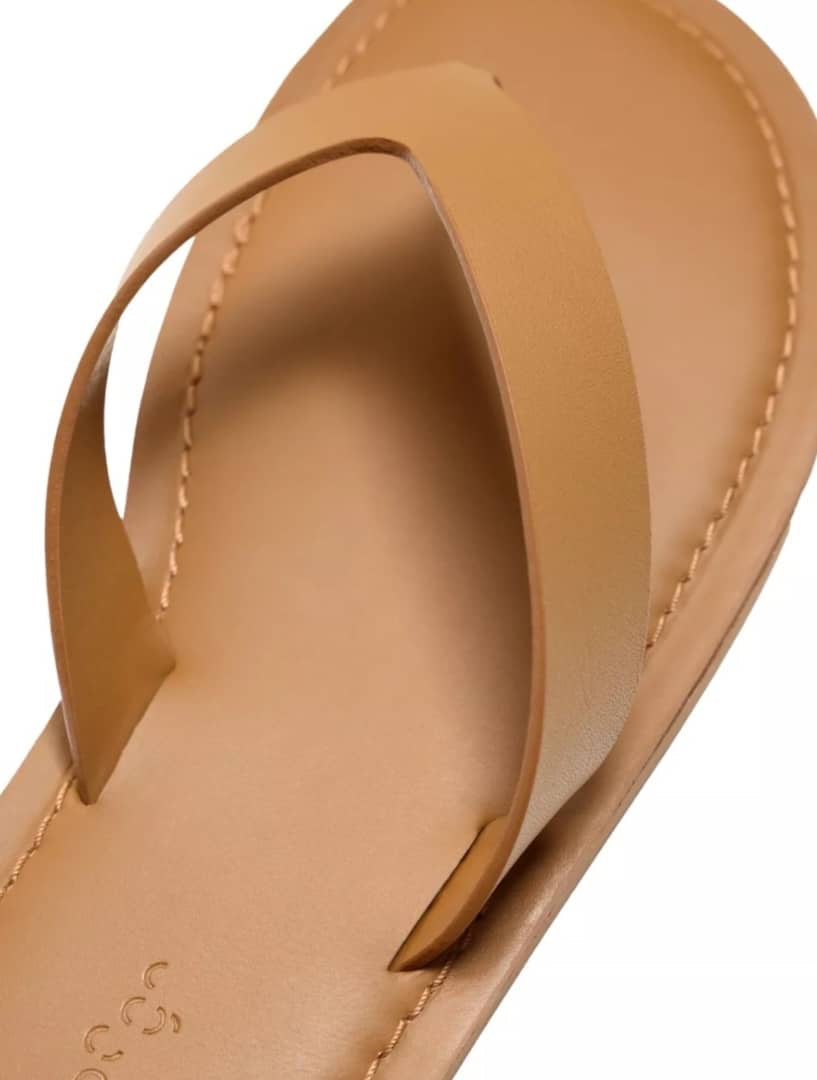 Zara Leather Sandals in Brown