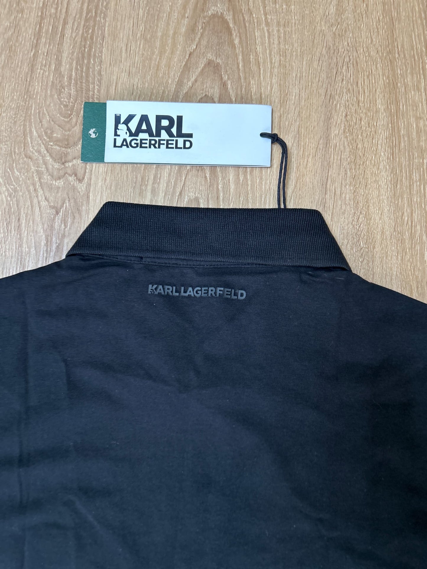 Karl Lagerfeld Black Polo Shirt
