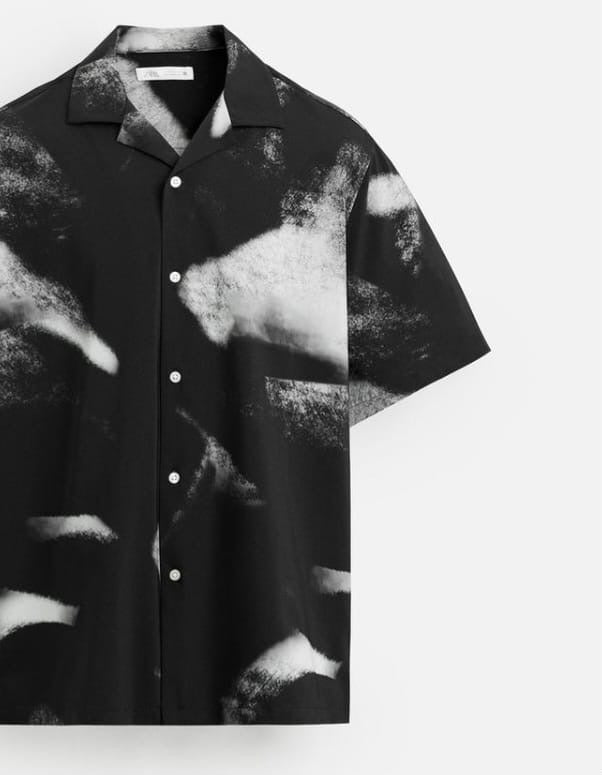 Zara Shirt in Black Pattern