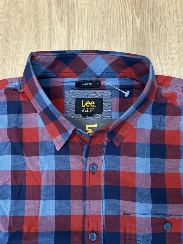 Lee Regular Fit Cotton Plaid Shirt