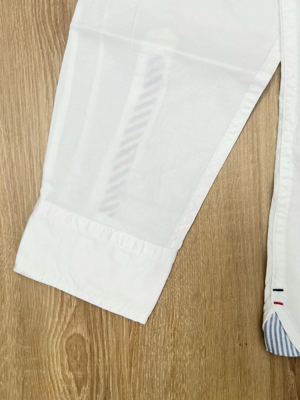 Tommy Hilfiger Regular Fit Poplin Cotton Shirt in white