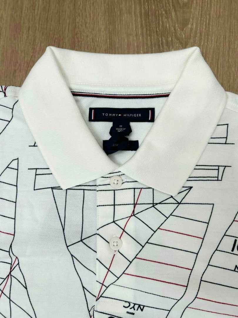 Tommy Hilfiger Polo Shirt in Off White