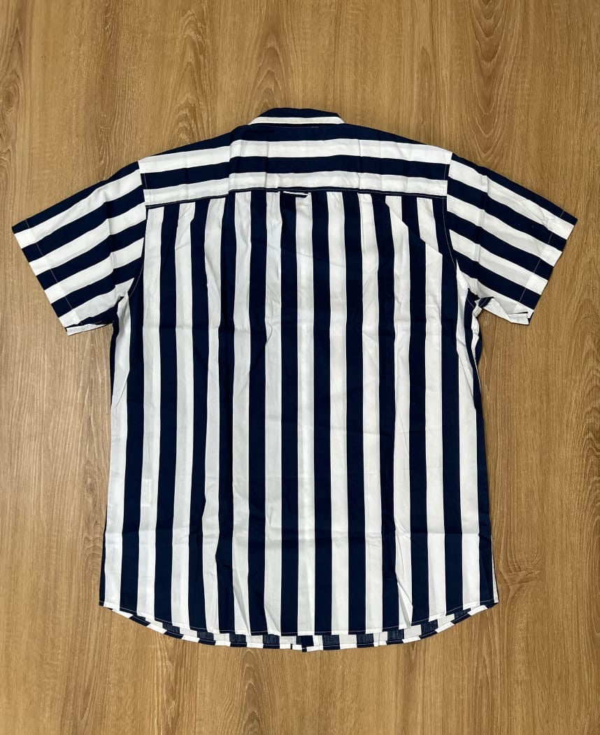 Selected Homme Regular Fit Navy Shirt in Stripes