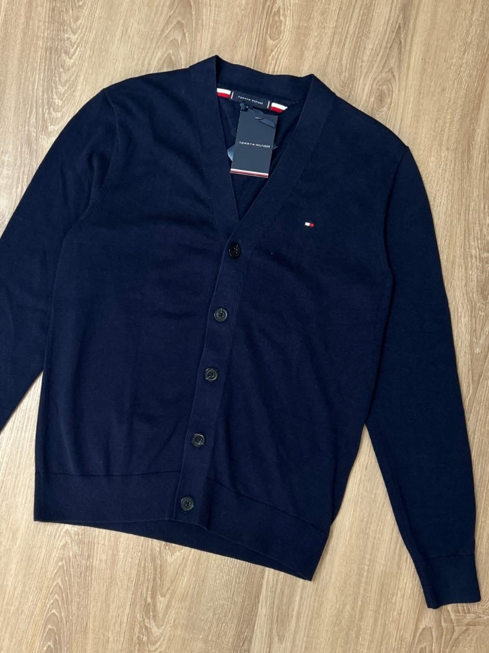 Tommy Hilfiger Button Up Cardigan/  Sweater in Navy
