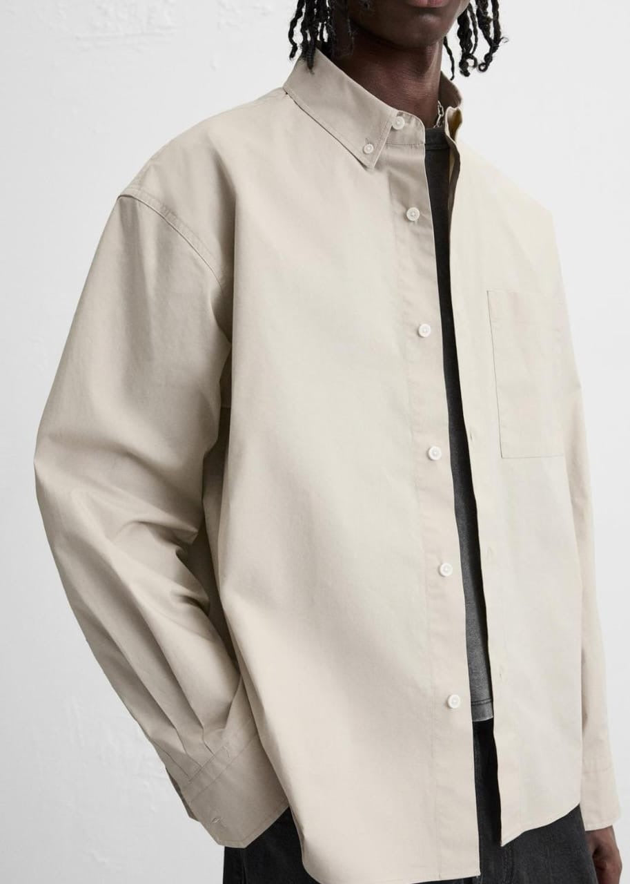 Zara Beige Shirt with pockets