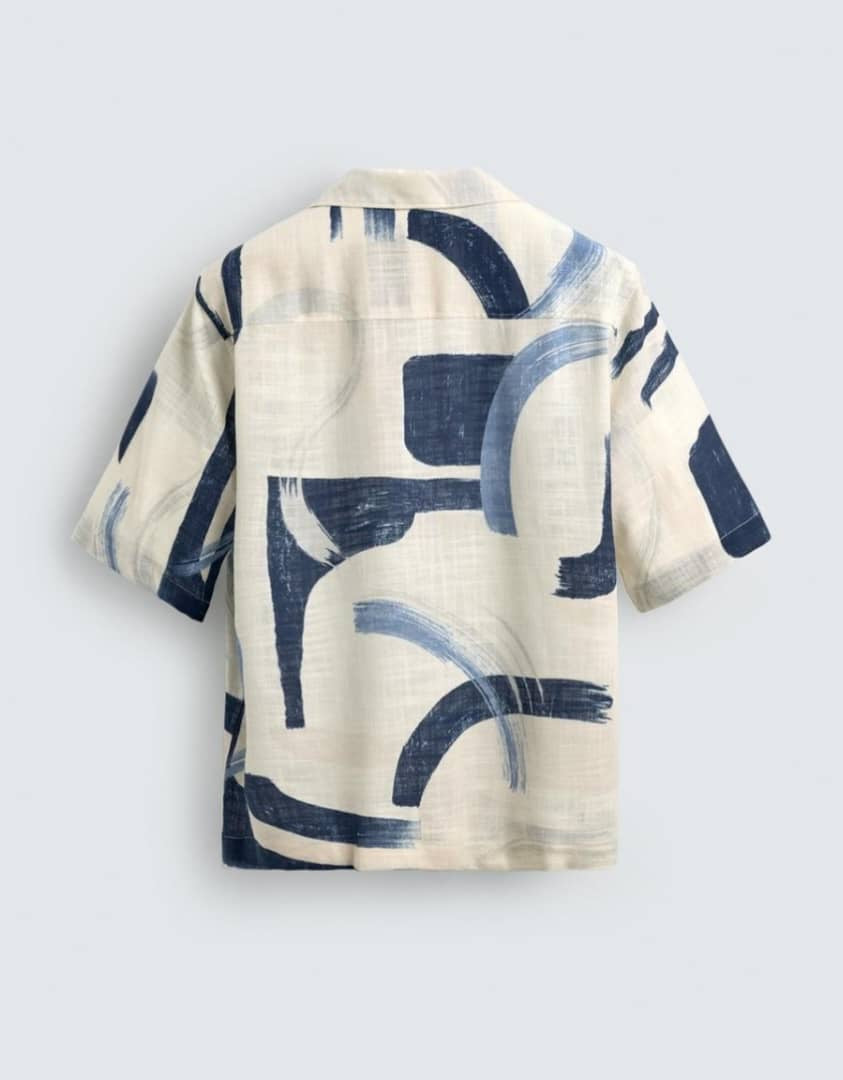 Zara Shirt in Blue Pattern
