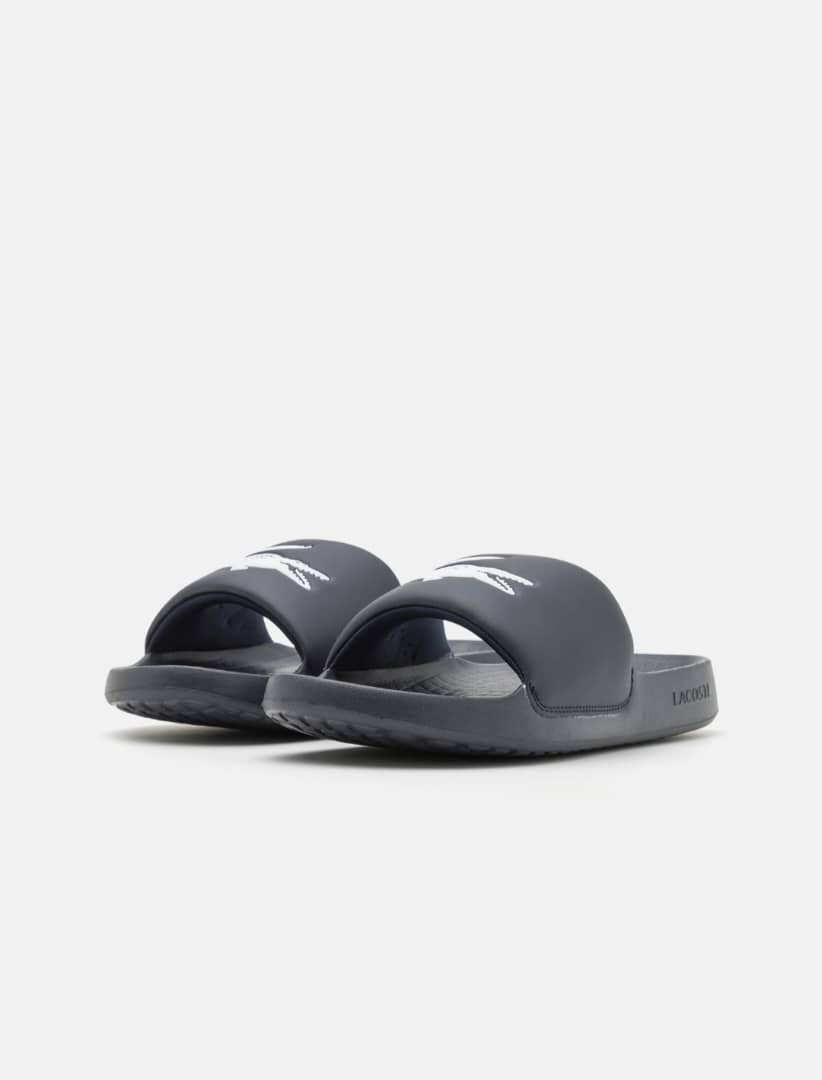 Lacoste slides in Navy
