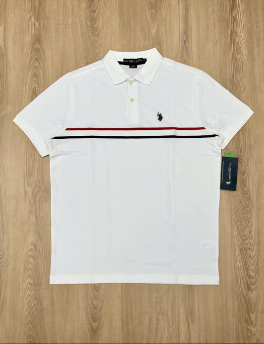 US Polo Assn Polo Shirt in White