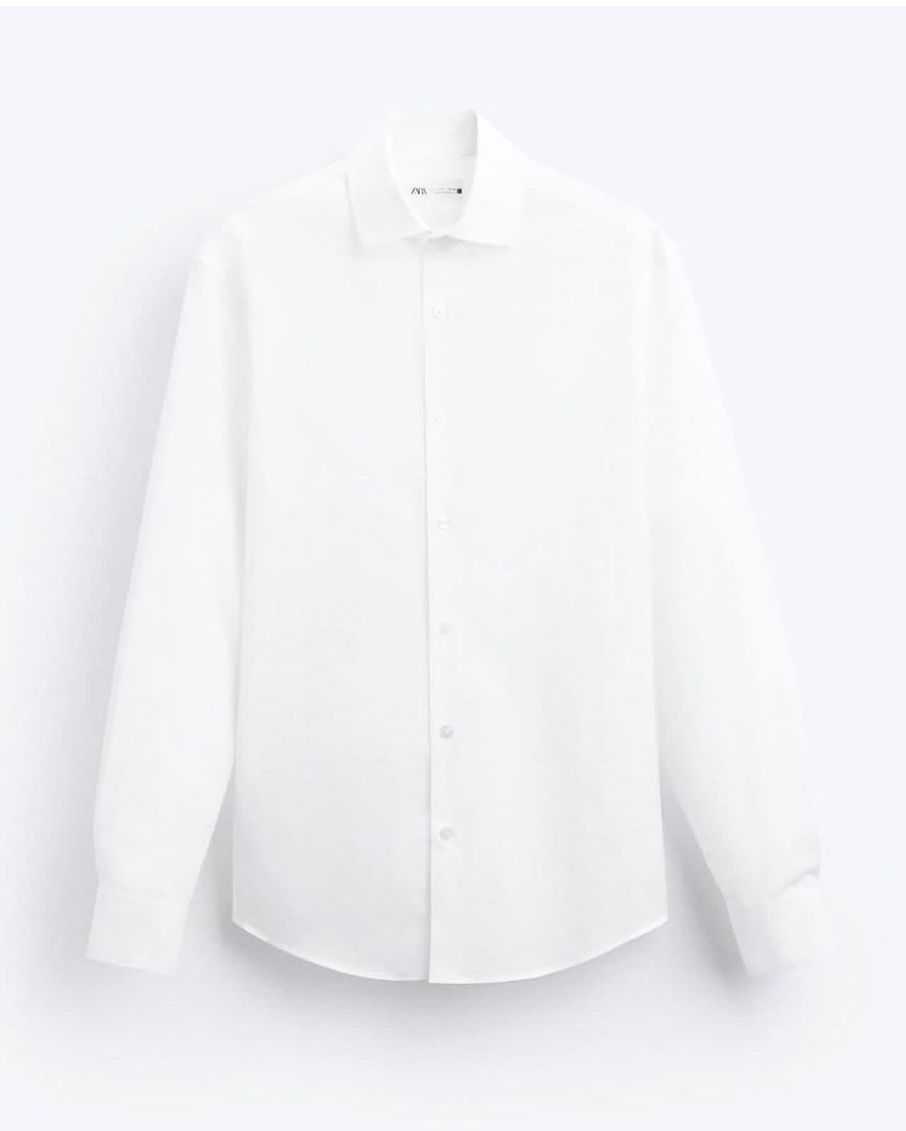 Zara Cotton Shirt in White