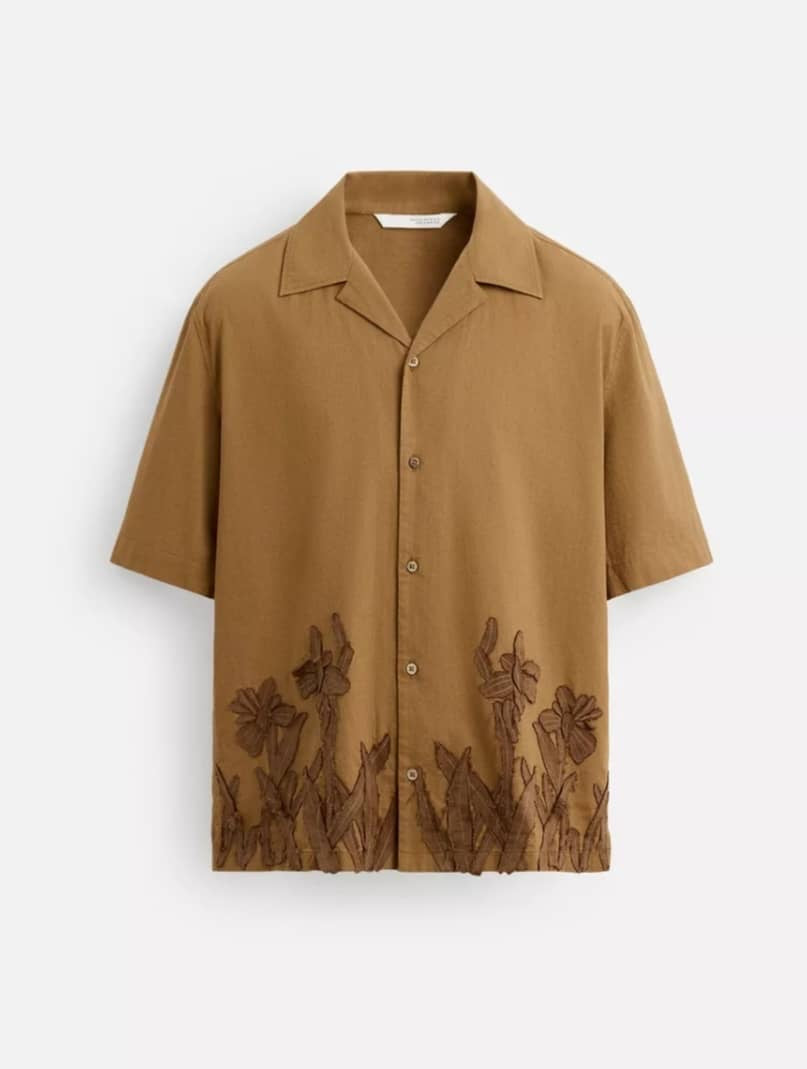 Zara Shirt in Brown Pattern