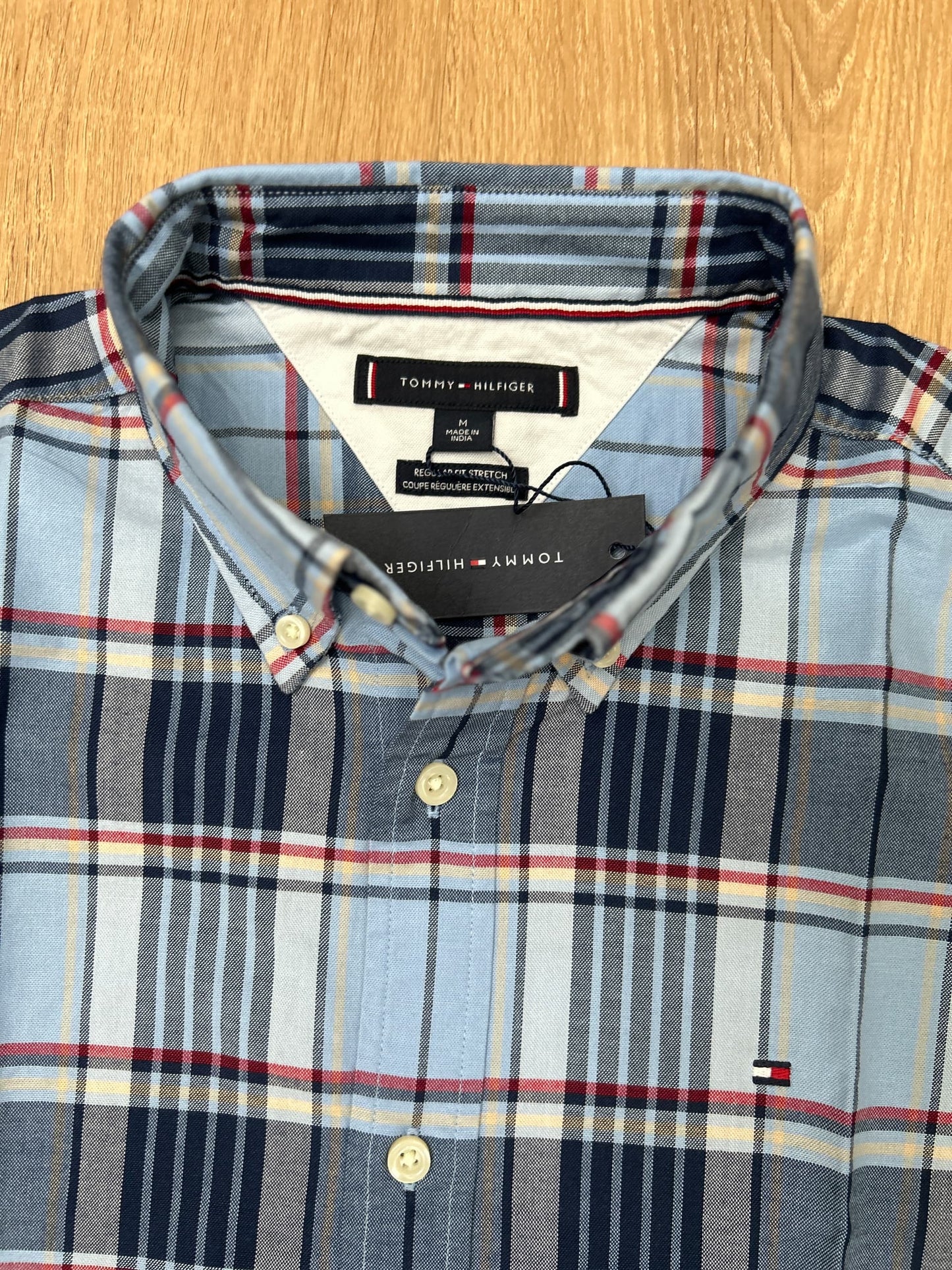 Tommy Hilfiger Short Sleeve Shirt in Blue Plaid