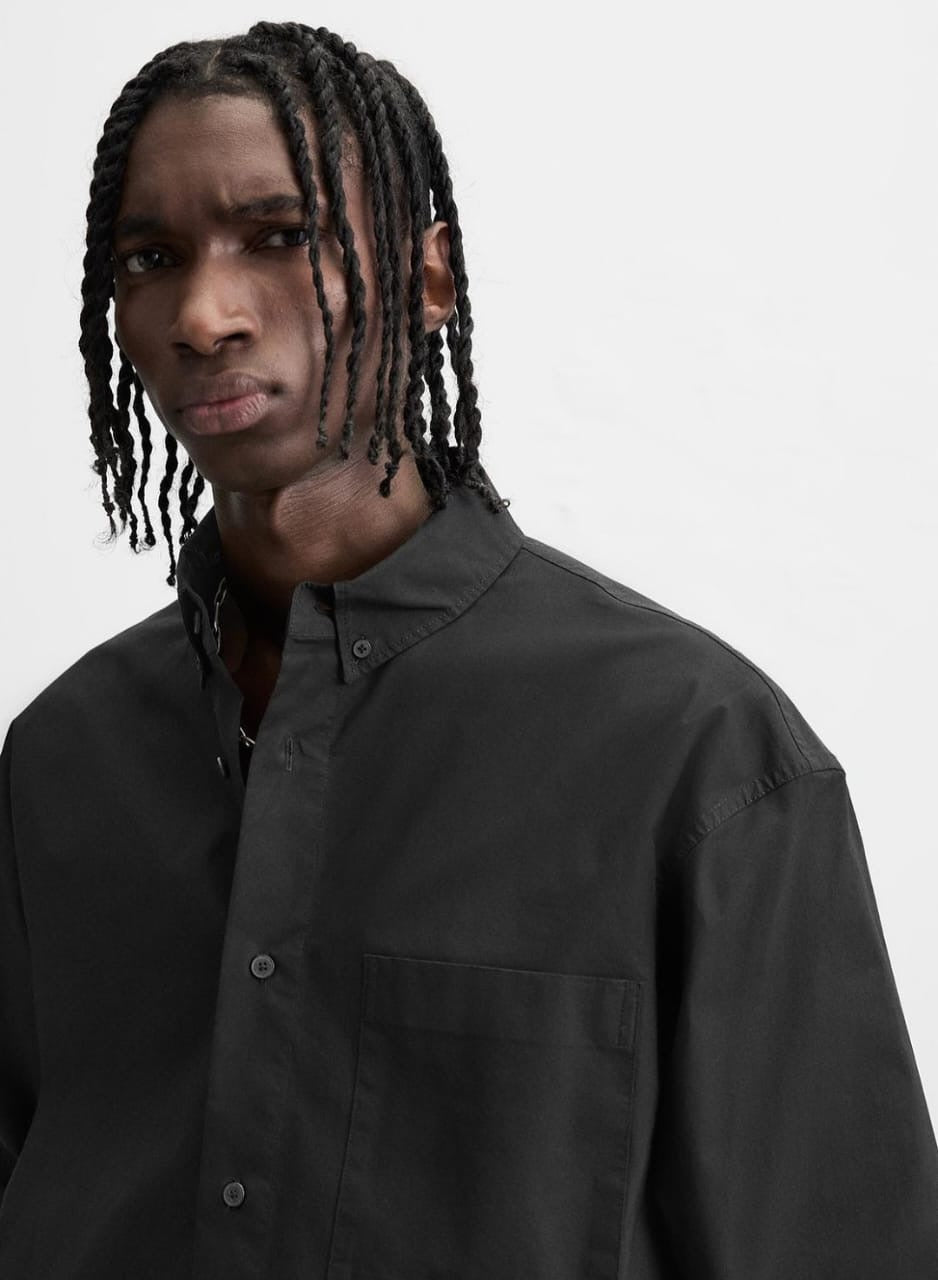 Zara Black Shirt With Pockets