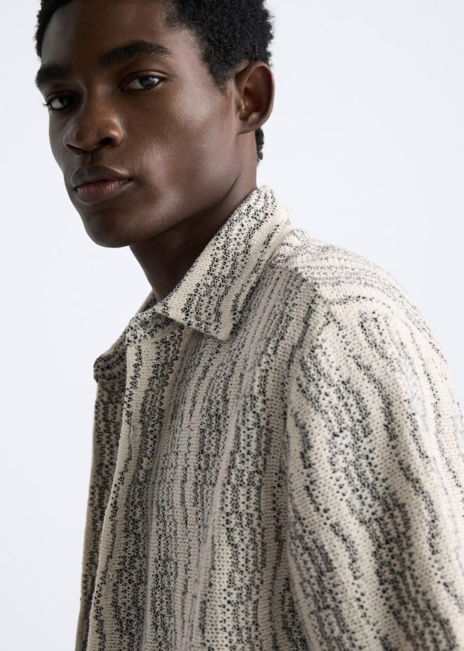 Zara Wavy Crochet Shirt