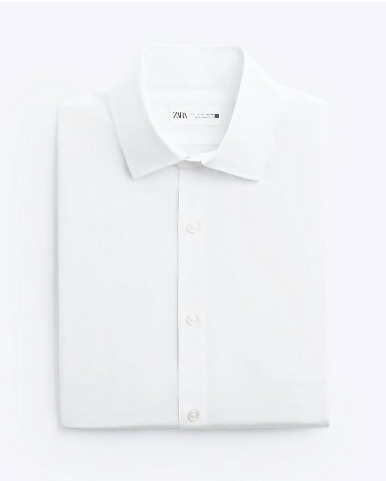 Zara Cotton Shirt in White