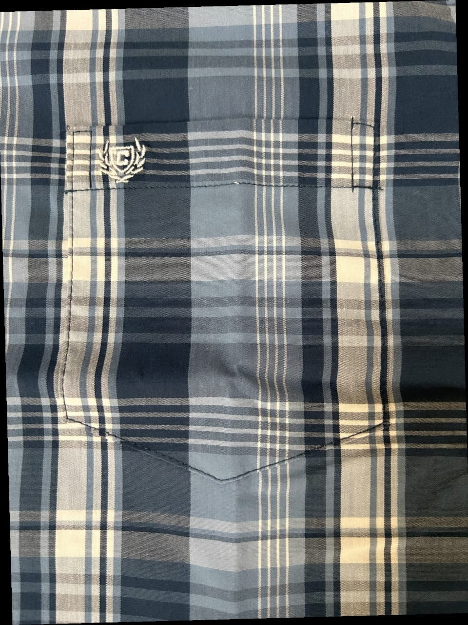 Chaps Regular Fit Cotton Shirt in Blue