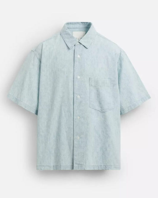 Zara Contrast Denim Shirt