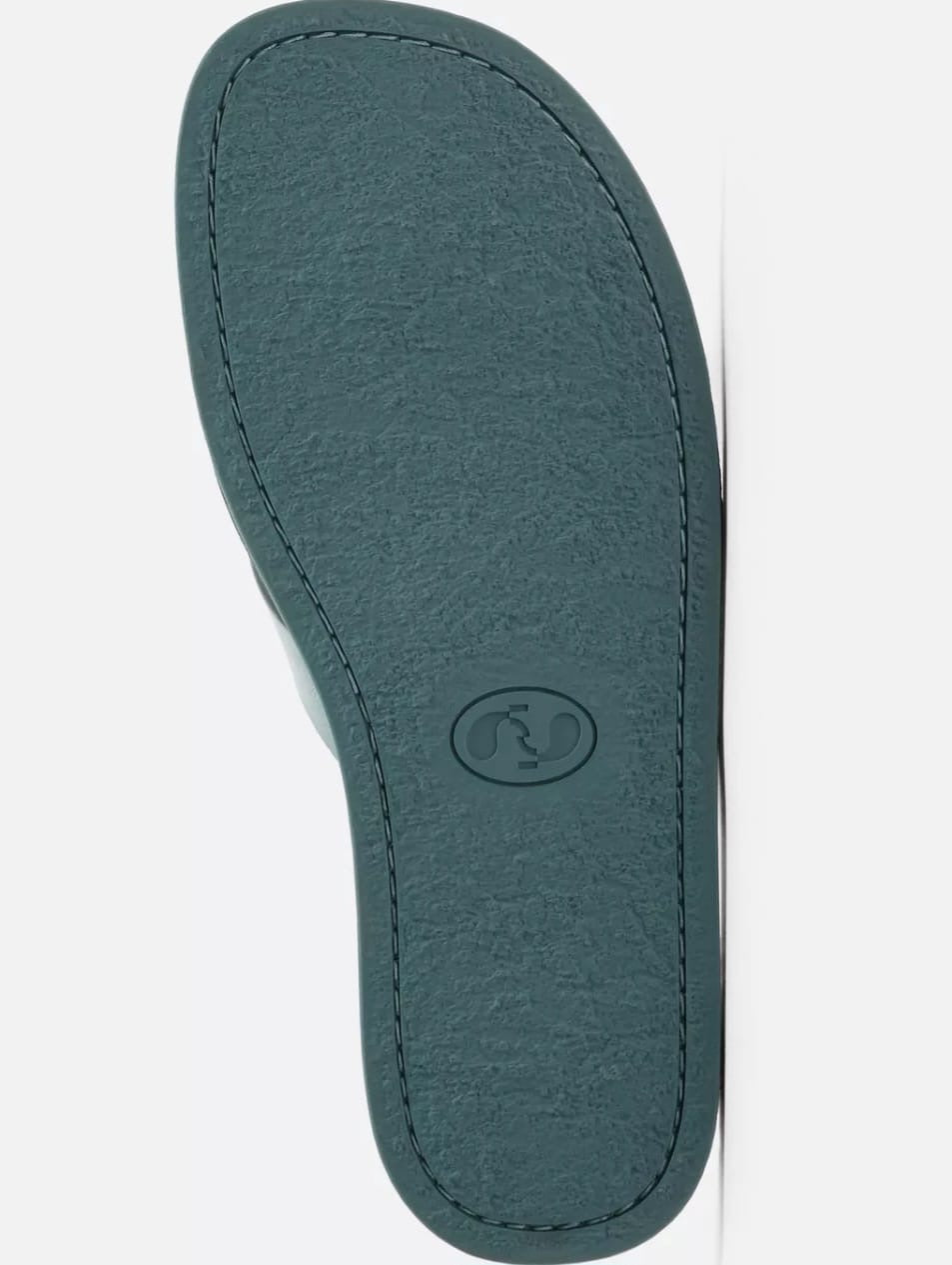 Zara Leather Sandal in Blue