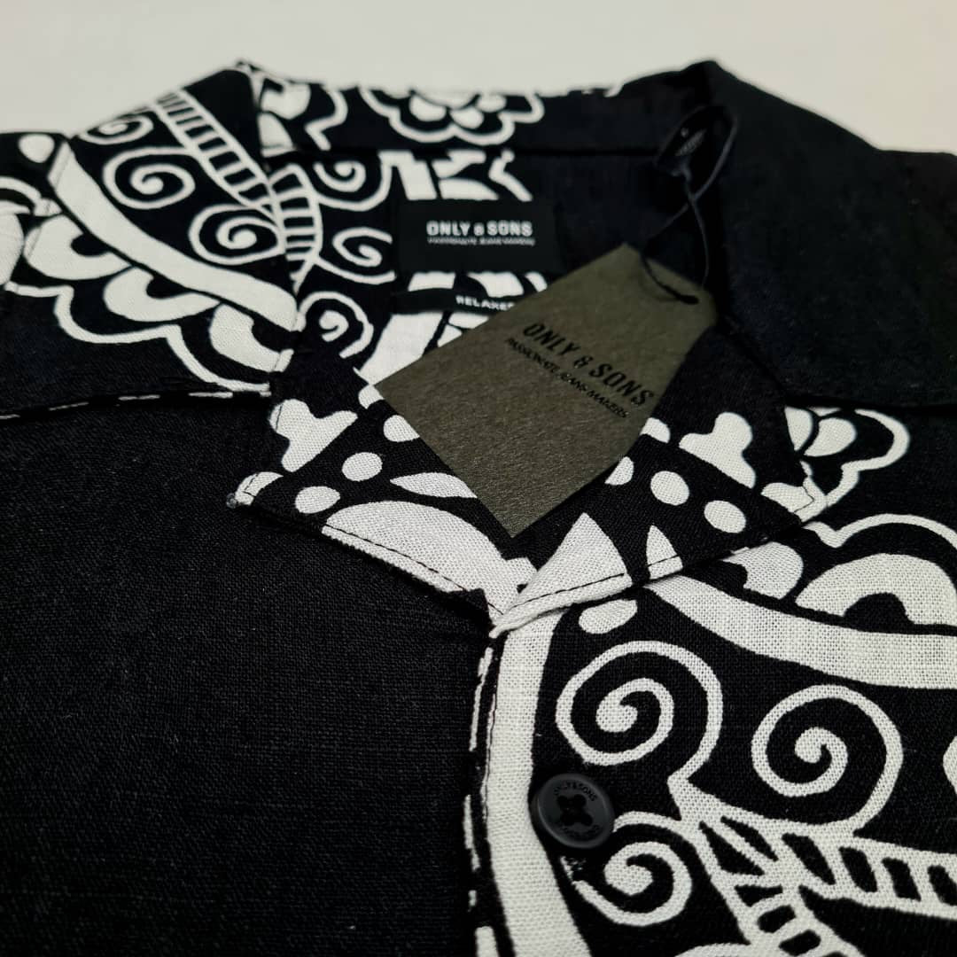 Only & Sons Textured Shirt in Paisley Pattern
