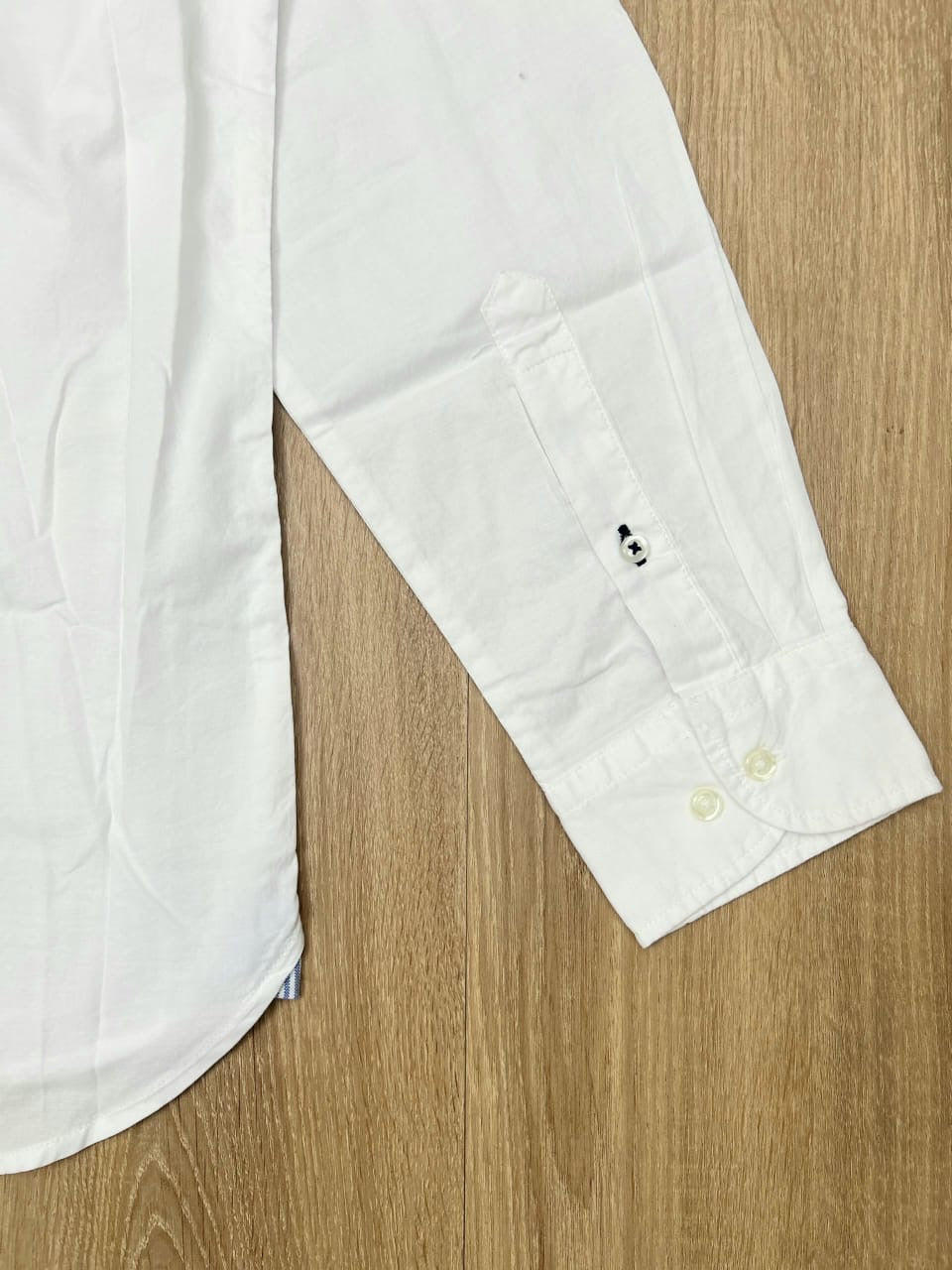 Tommy Hilfiger Regular Fit Poplin Cotton Shirt in white