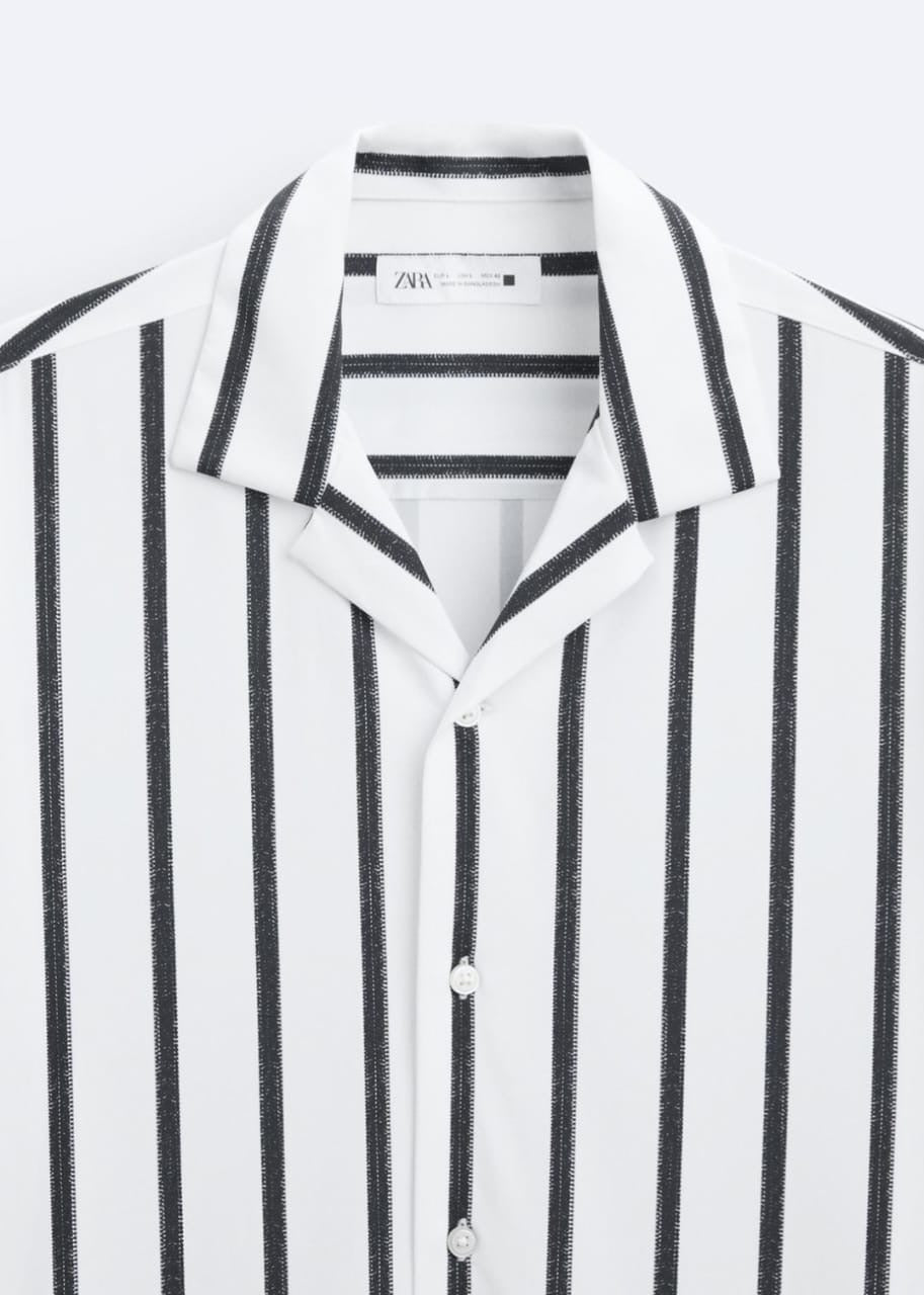 Zara Regular Fit Shirt in Stripes