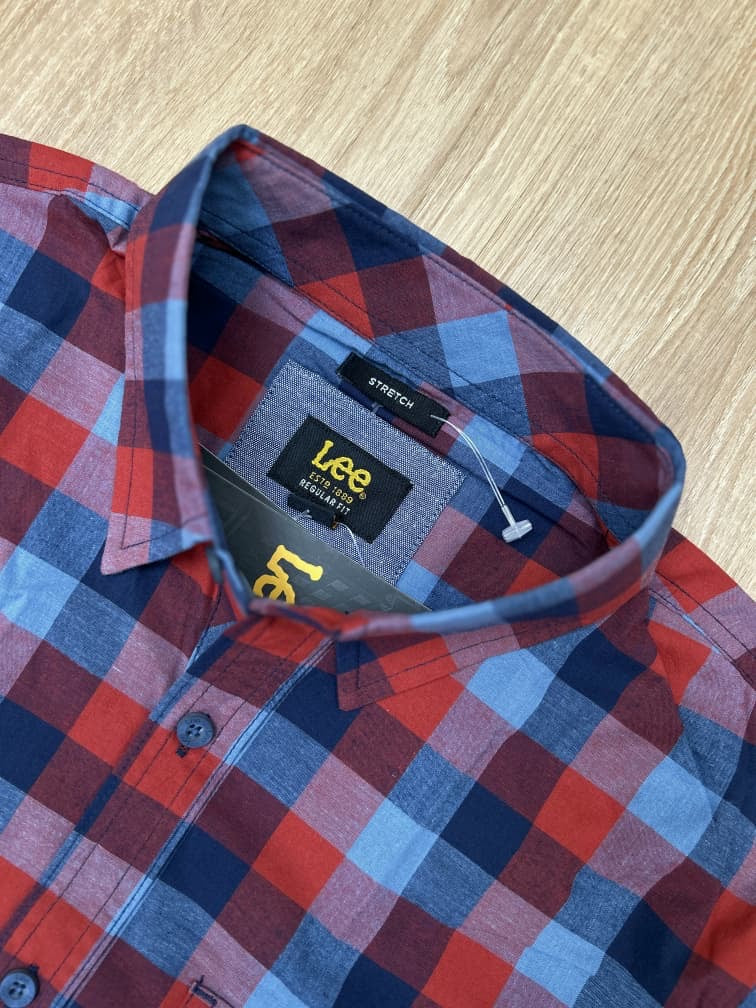 Lee Regular Fit Cotton Plaid Shirt