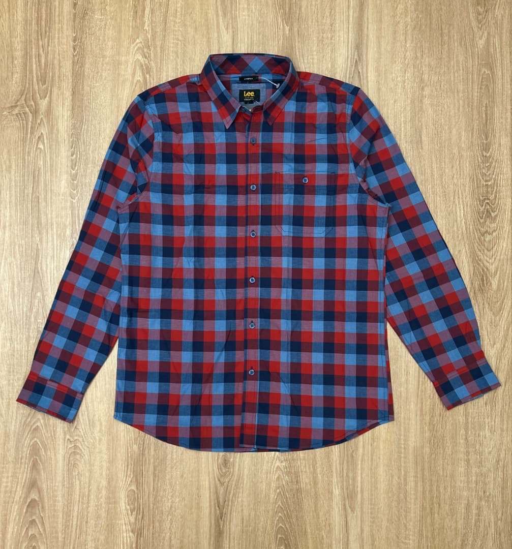 Lee Regular Fit Cotton Plaid Shirt