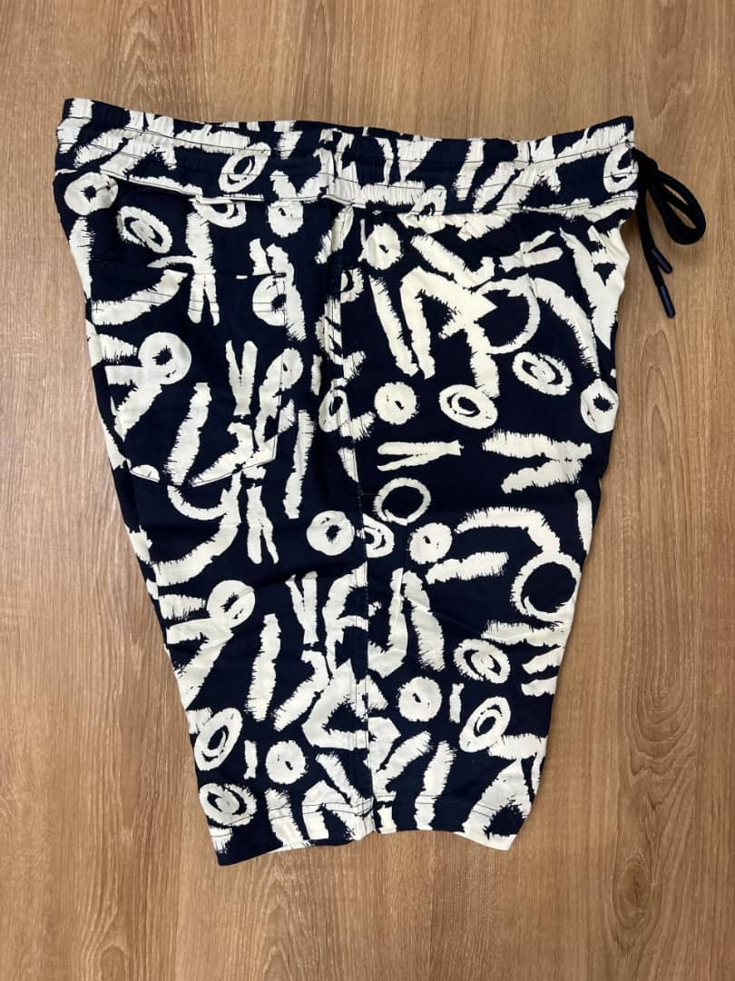 Threadbare Navy Shorts in Pattern