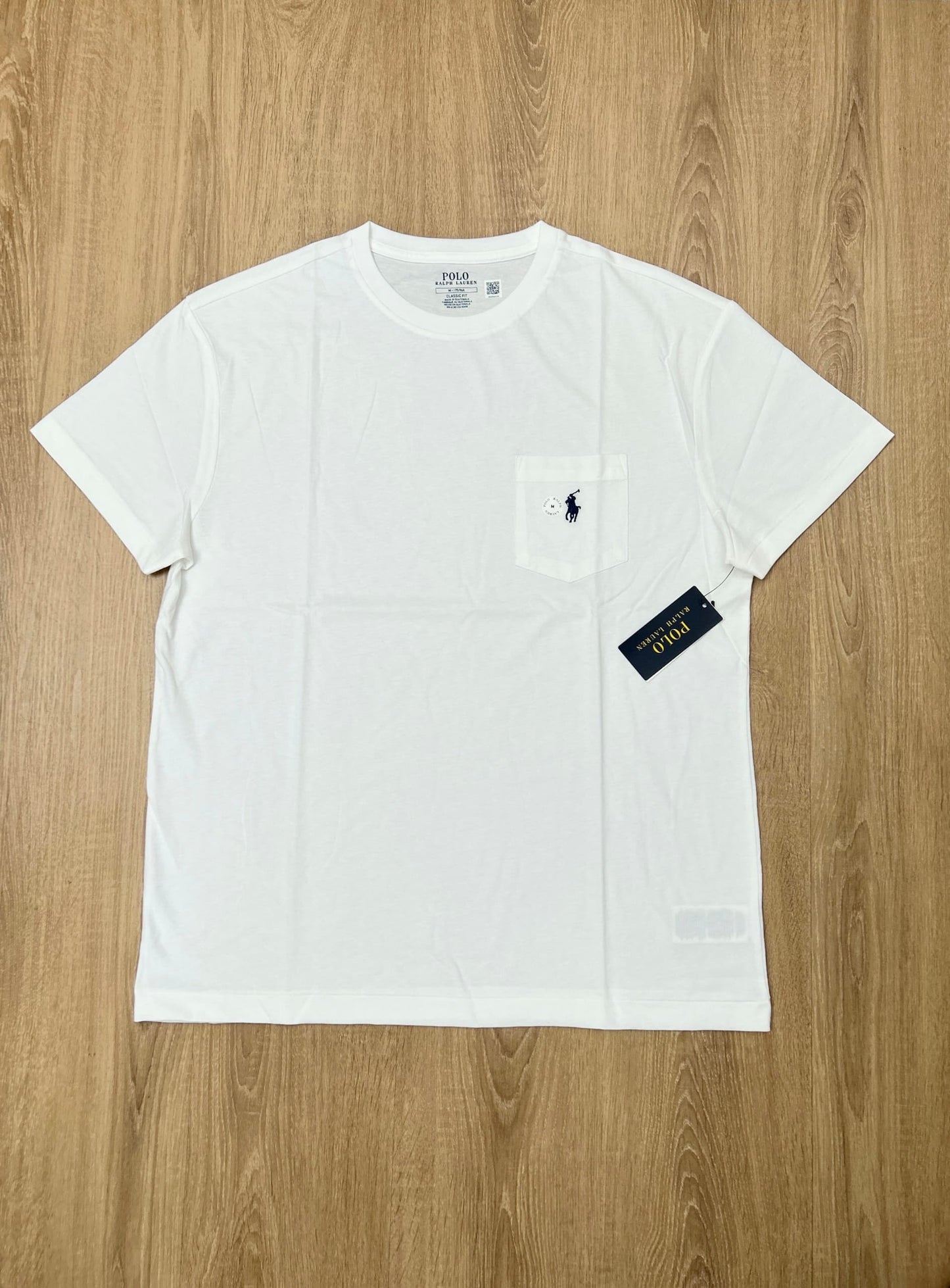 Polo Ralph Lauren White T Shirt  With Pockets