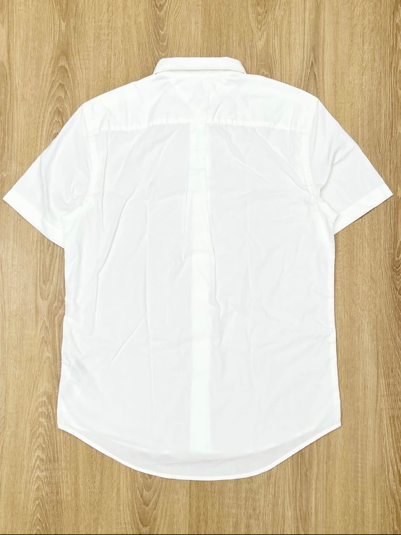 Tommy Hilfiger Regular Fit Poplin Cotton Short Sleeve Shirt in White