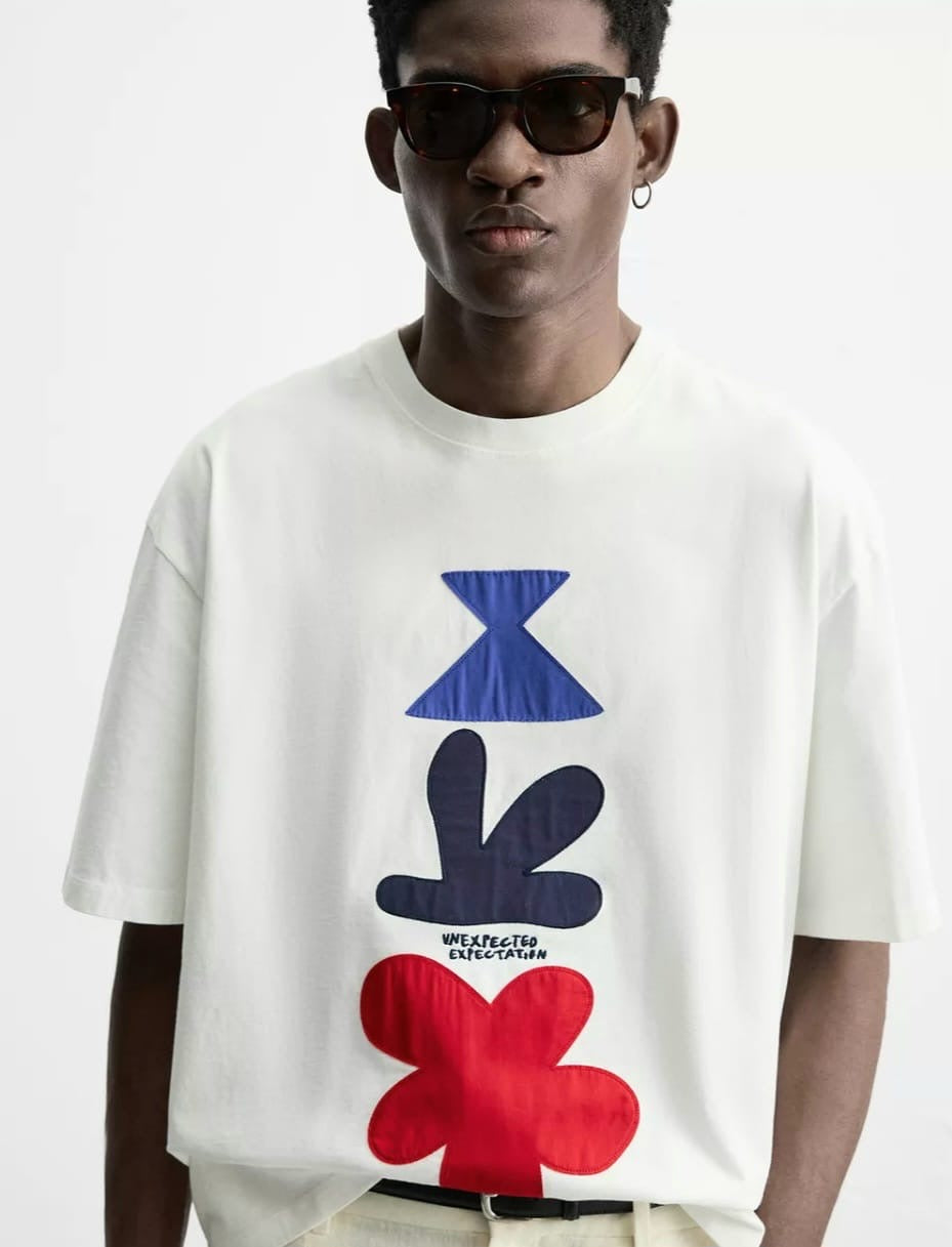 Zara Regular Fit Cotton T Shirt