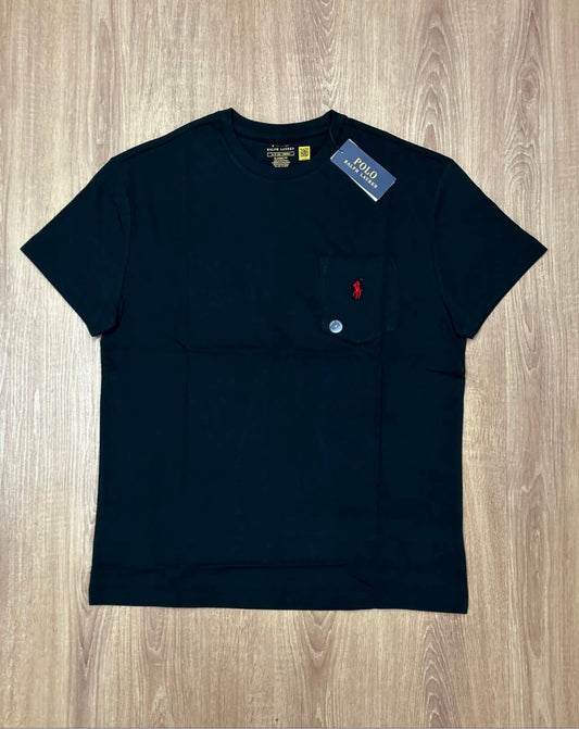 Polo Ralph Lauren Black T Shirt With Pocket