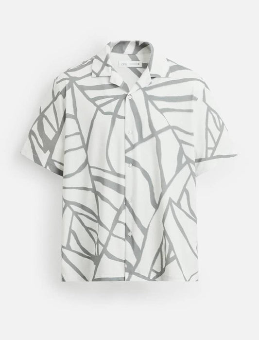 Zara Shirt in Grey Pattern