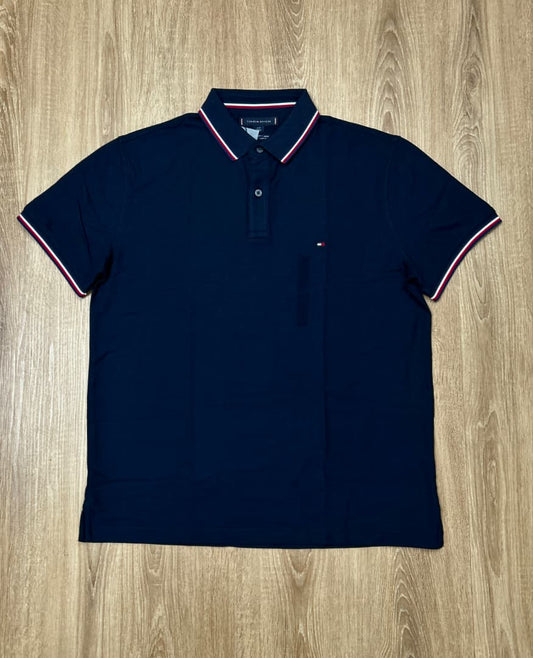 Tommy Hilfiger Regular Fit Wicking Polo in Navy