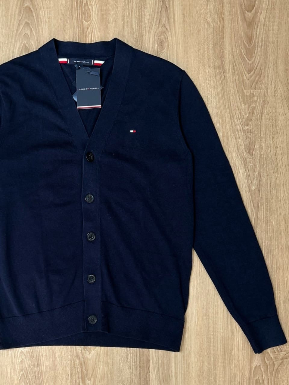 Tommy Hilfiger Button Up Cardigan/  Sweater in Navy