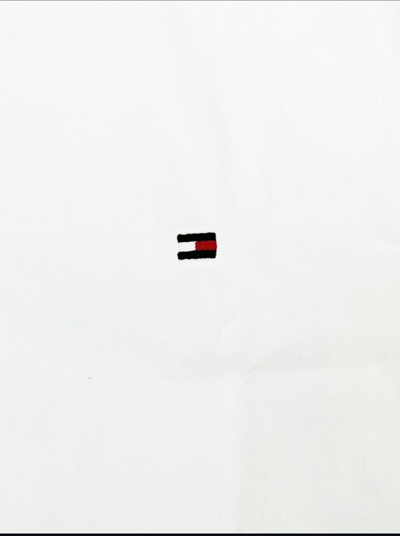 Tommy Hilfiger Regular Fit Poplin Cotton Short Sleeve Shirt in White