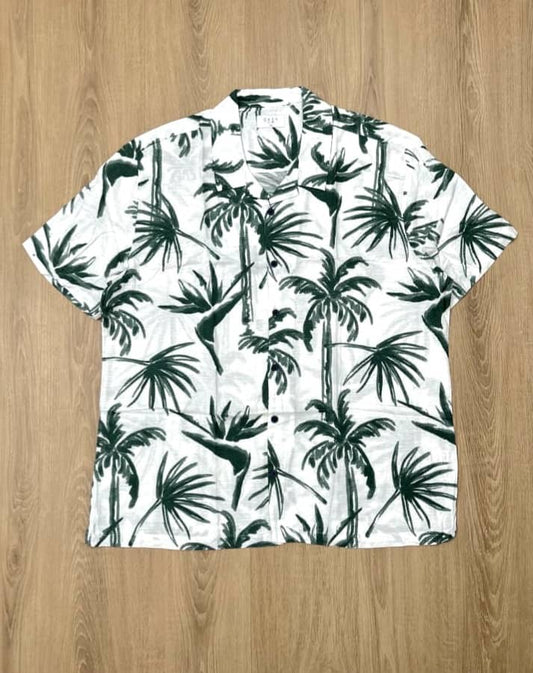 Easy Regular Fit Shirt in Green Pattern