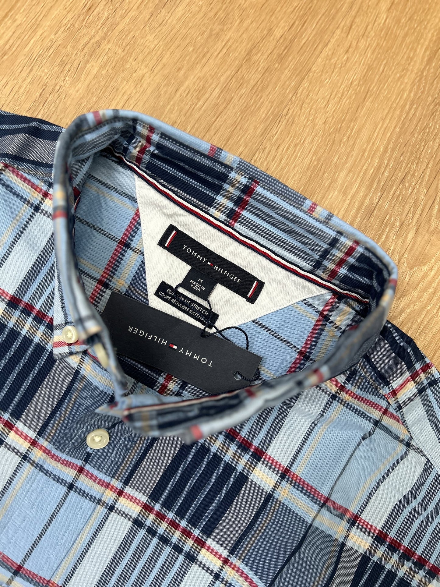 Tommy Hilfiger Short Sleeve Shirt in Blue Plaid