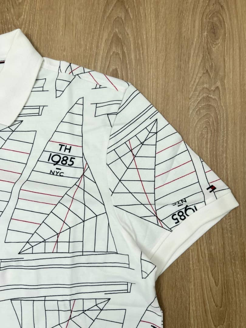 Tommy Hilfiger Polo Shirt in Off White