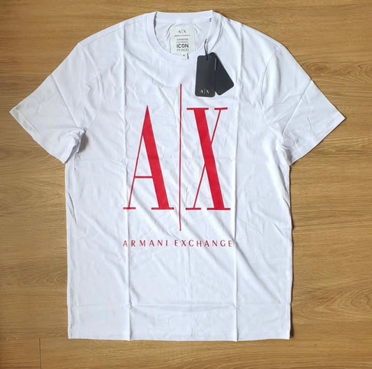 A X Regular Fit T Shirt in White