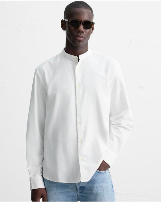 Zara Oxford Cotton White Shirt