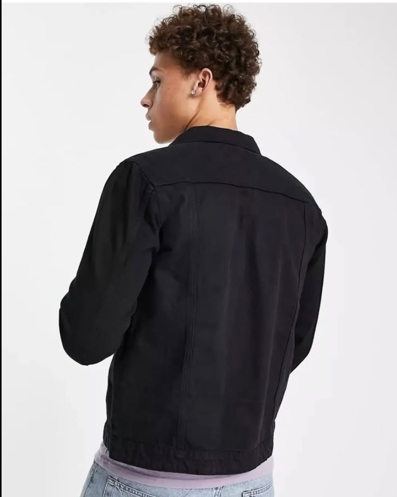 Brave Soul Regular Fit Black Denim Jacket